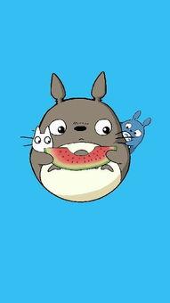 吃瓜龙猫图片,一场意外的甜蜜邂逅