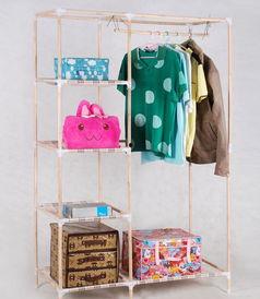 网红简易木布衣柜图,打造时尚家居新潮流